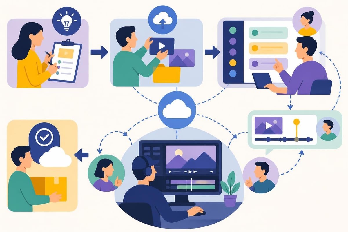 Remote video editing workflow