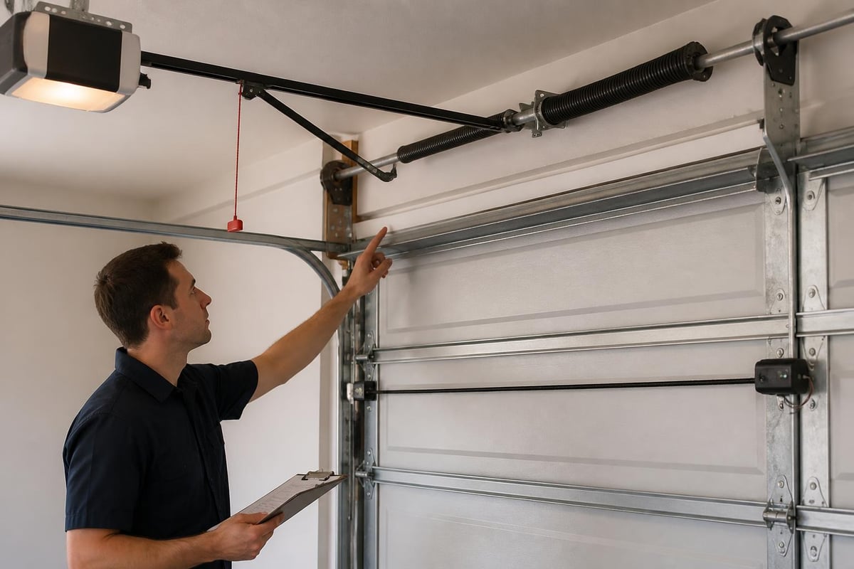 Garage door service components