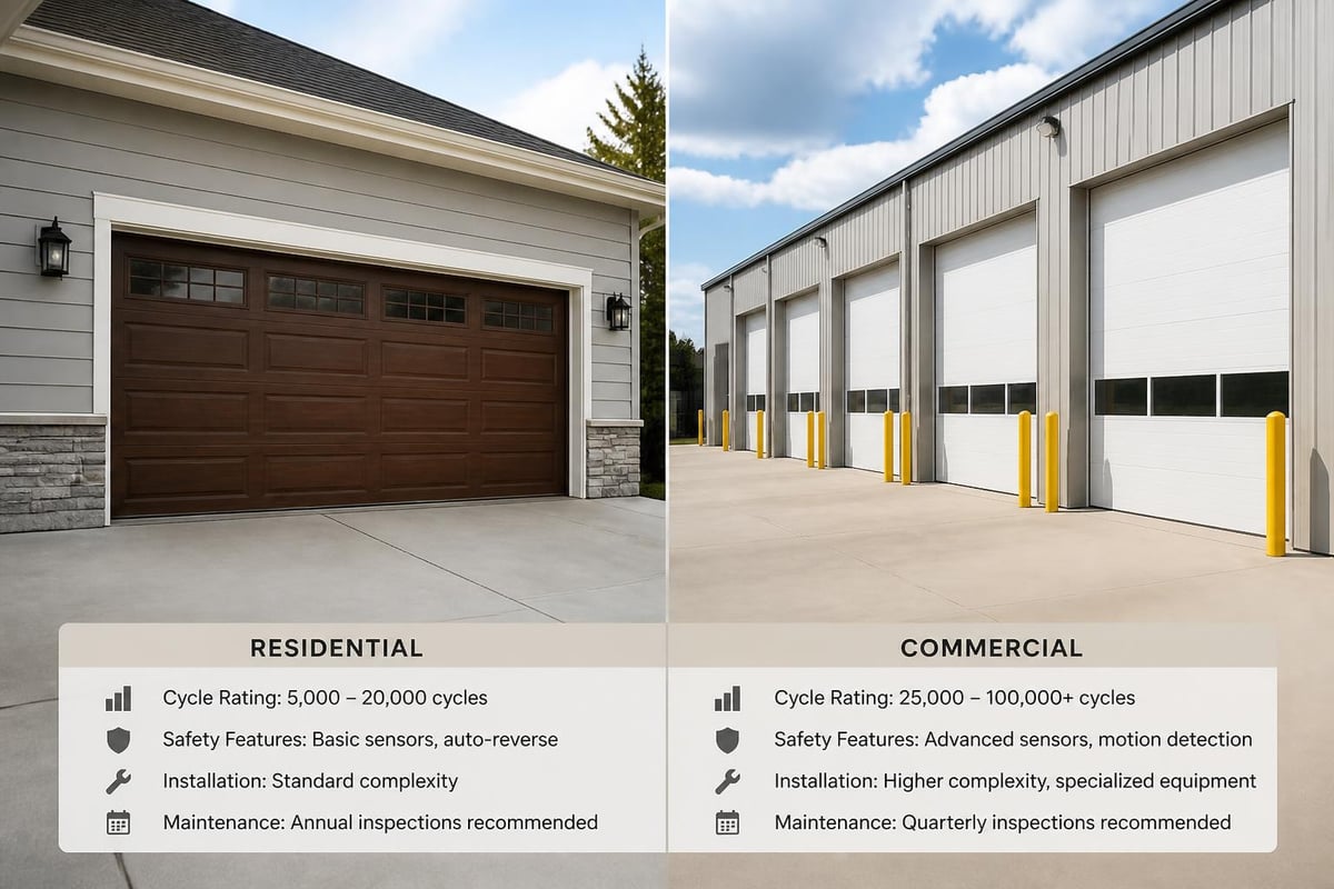 Residential and commercial service comparison