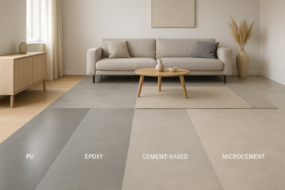 Materialen en soorten gietvloeren