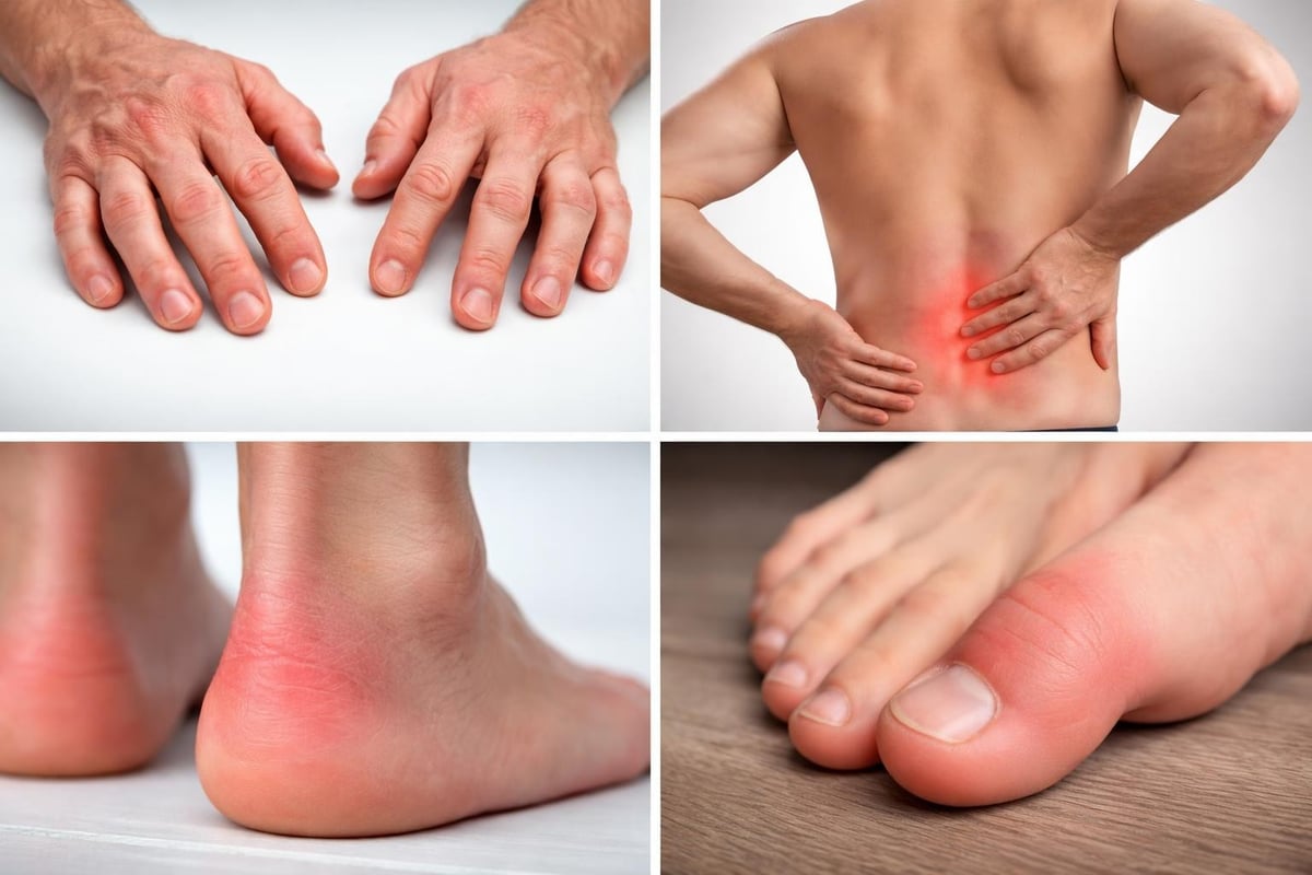 Psoriatic arthritis pain locations