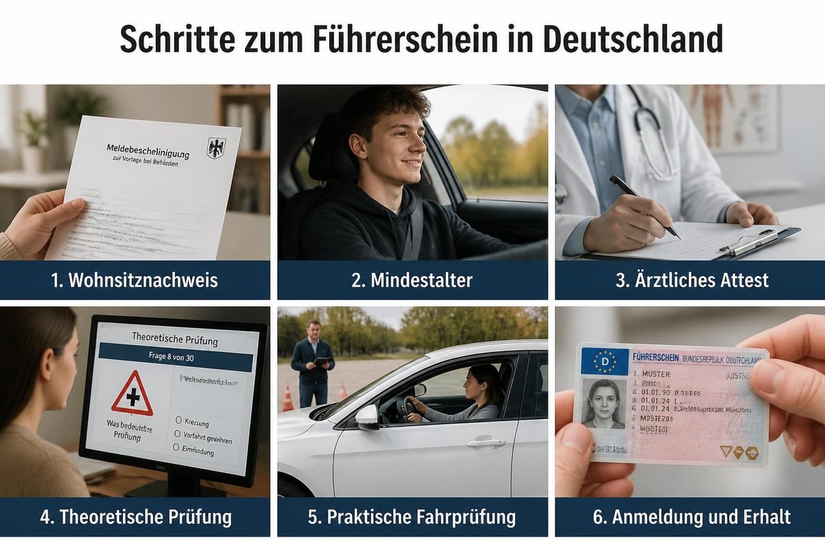 Gesetzliche Anforderungen für Führerscheinerwerb