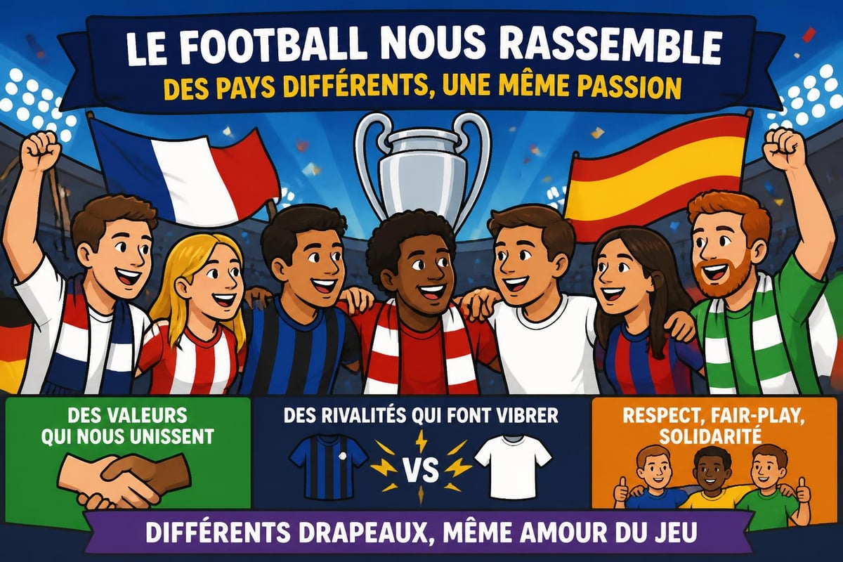 Football mondial connectant les cultures