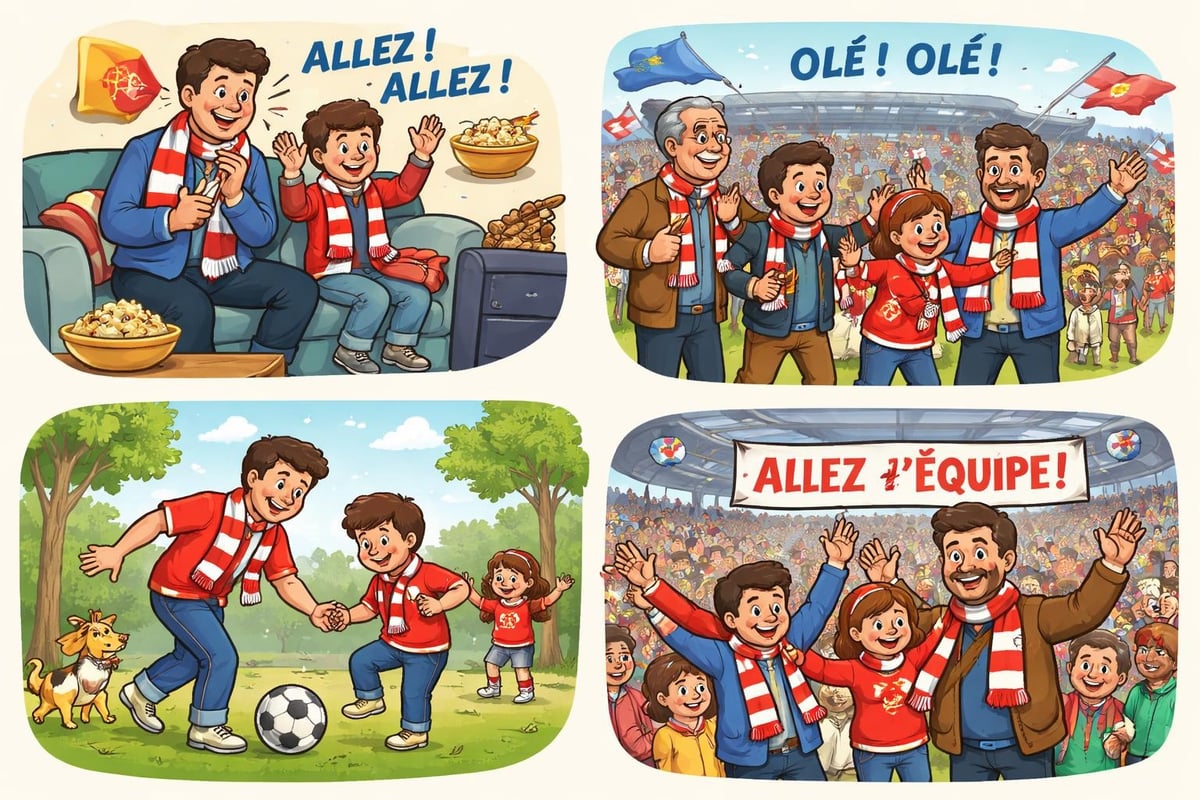 Transmission familiale passion football
