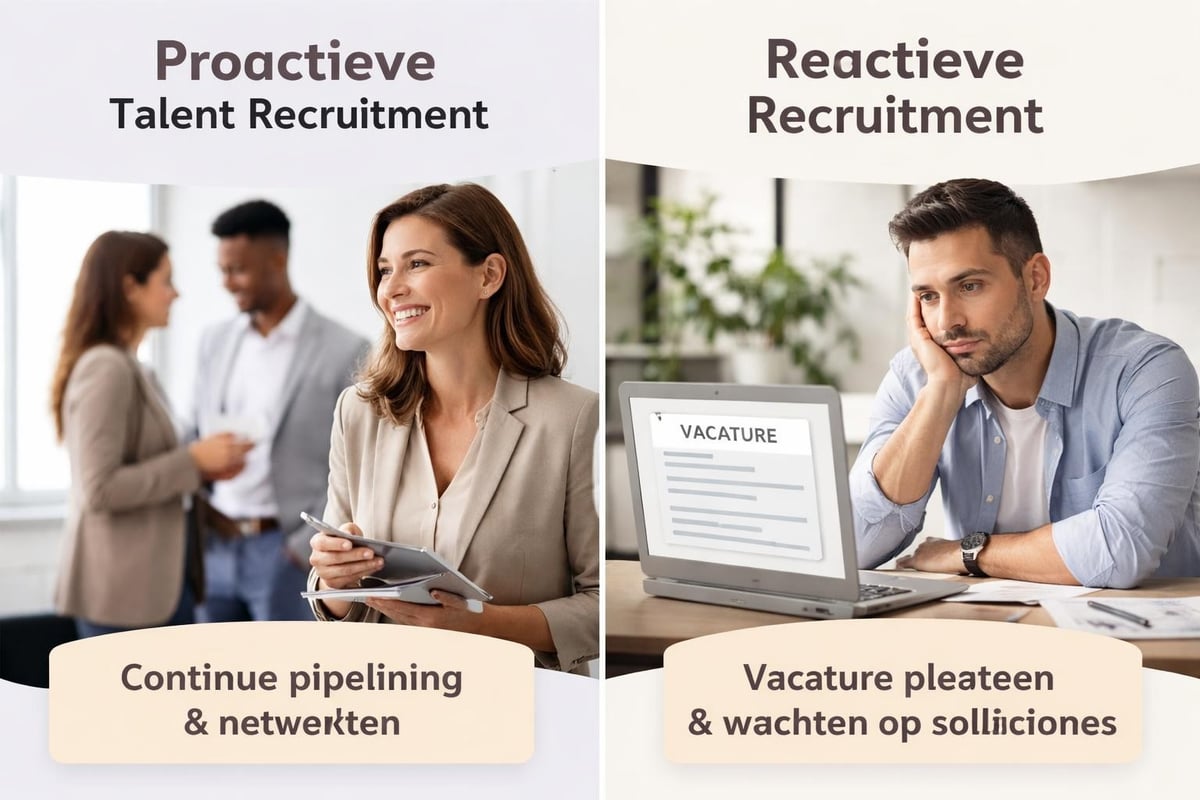 Proactieve versus reactieve recruitment aanpak