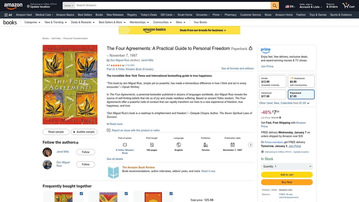 Top 7 Self Confidence Books to Boost Your Mindset in 2026 - The Four Agreements by Don Miguel Ruiz