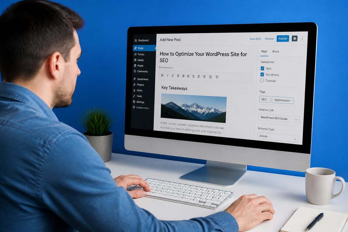 WordPress content optimization workflow