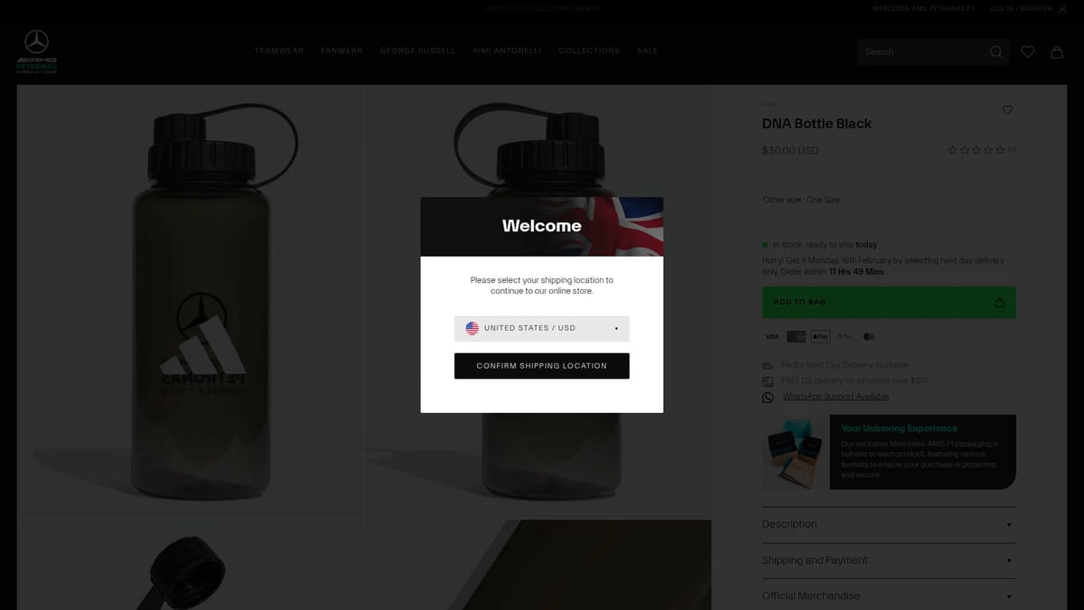 Top 10 Mercedes F1 Gifts Every Fan Will Love in 2026 - DNA Bottle Black