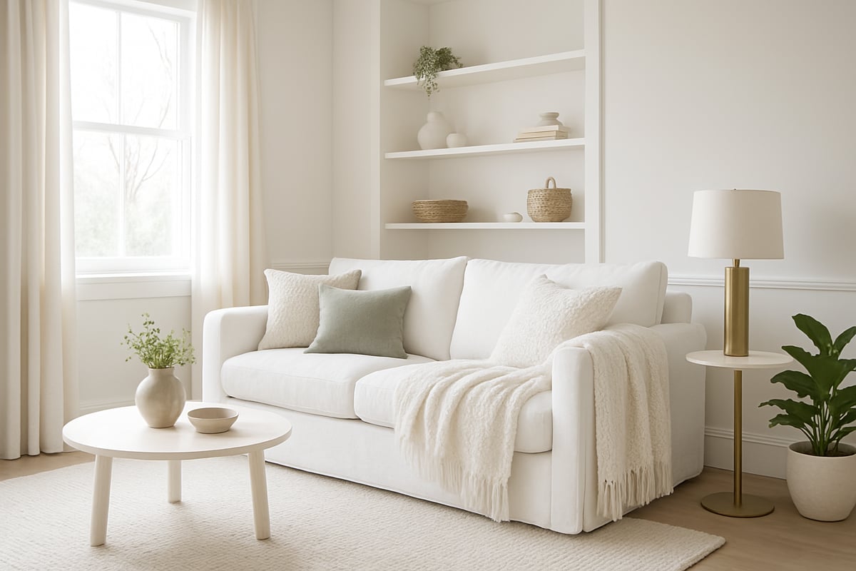 Styling and Maintenance Tips for White Living Rooms