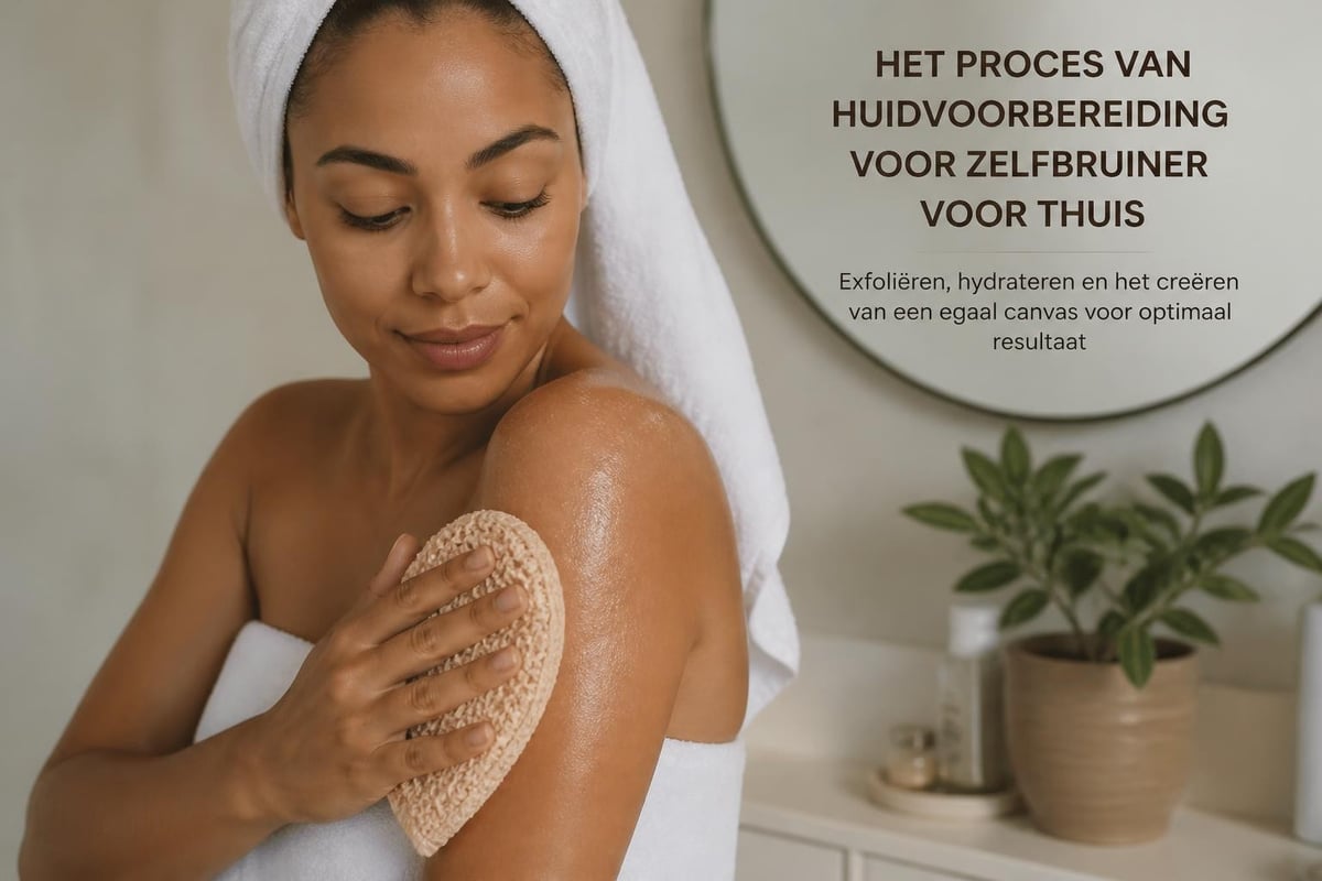Voorbereiding huid voor zelfbruiner
