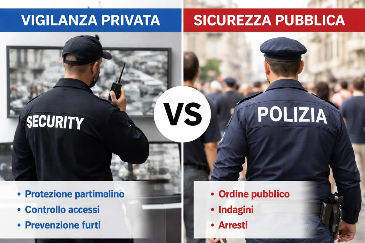 Vigilanza privata vs pubblica