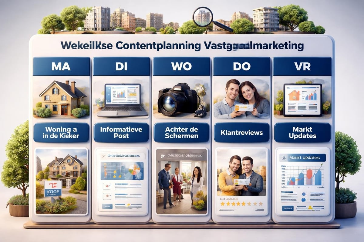 Content kalender vastgoed