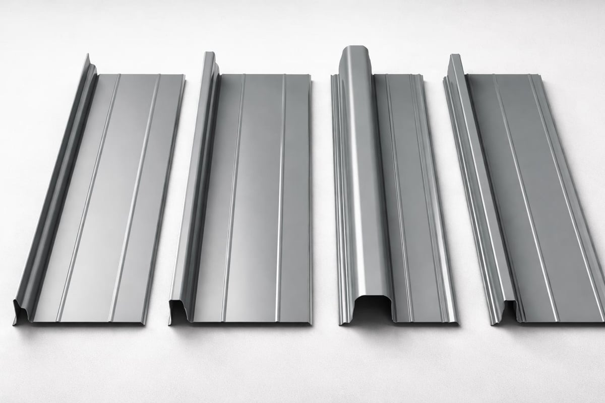 Standing seam panel profiles