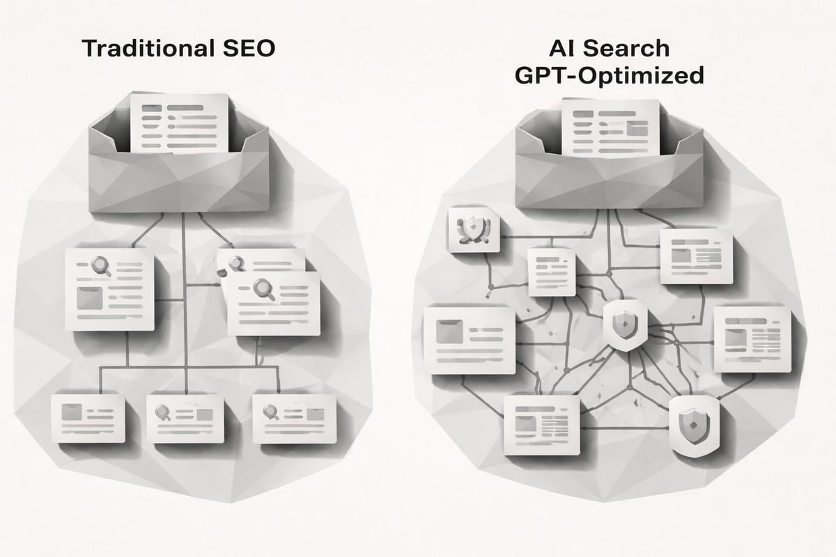 Content optimization for AI search