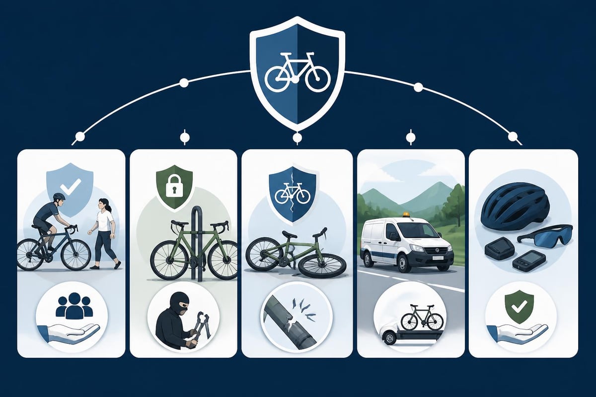 Coberturas de seguros de bicis