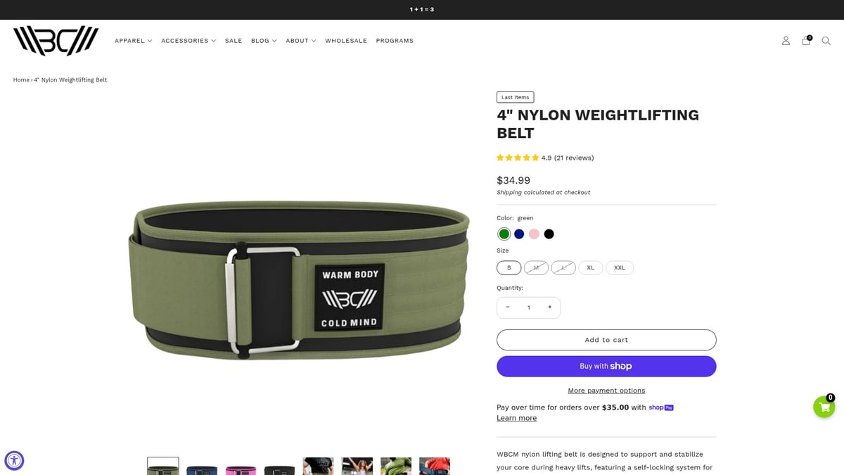 Top 7 Weight Lifting Belt For Women Choices in 2025 - WBCM Nylon Weightlifting Belt