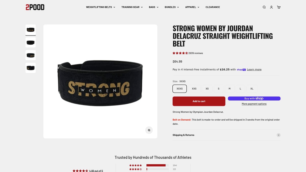 Top 7 Weight Lifting Belt For Women Choices in 2025 - 2POOD Straight Weightlifting Belt