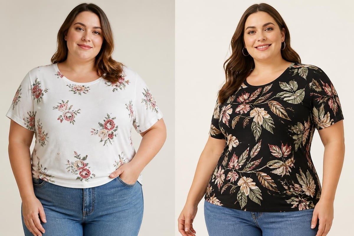 Plus size printed t shirt trend evolution