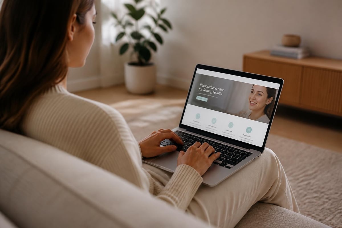 Healthcare website visitor journey