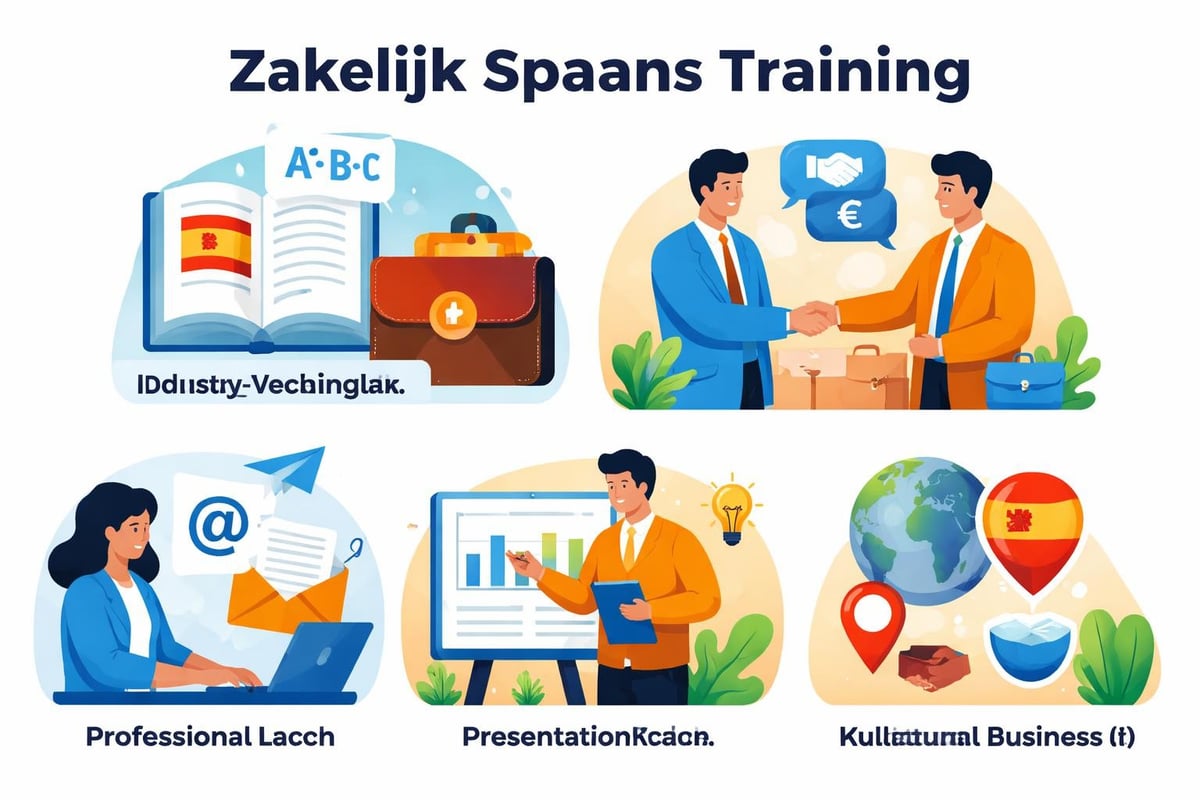 Zakelijke Spaanse trainingsstructuur