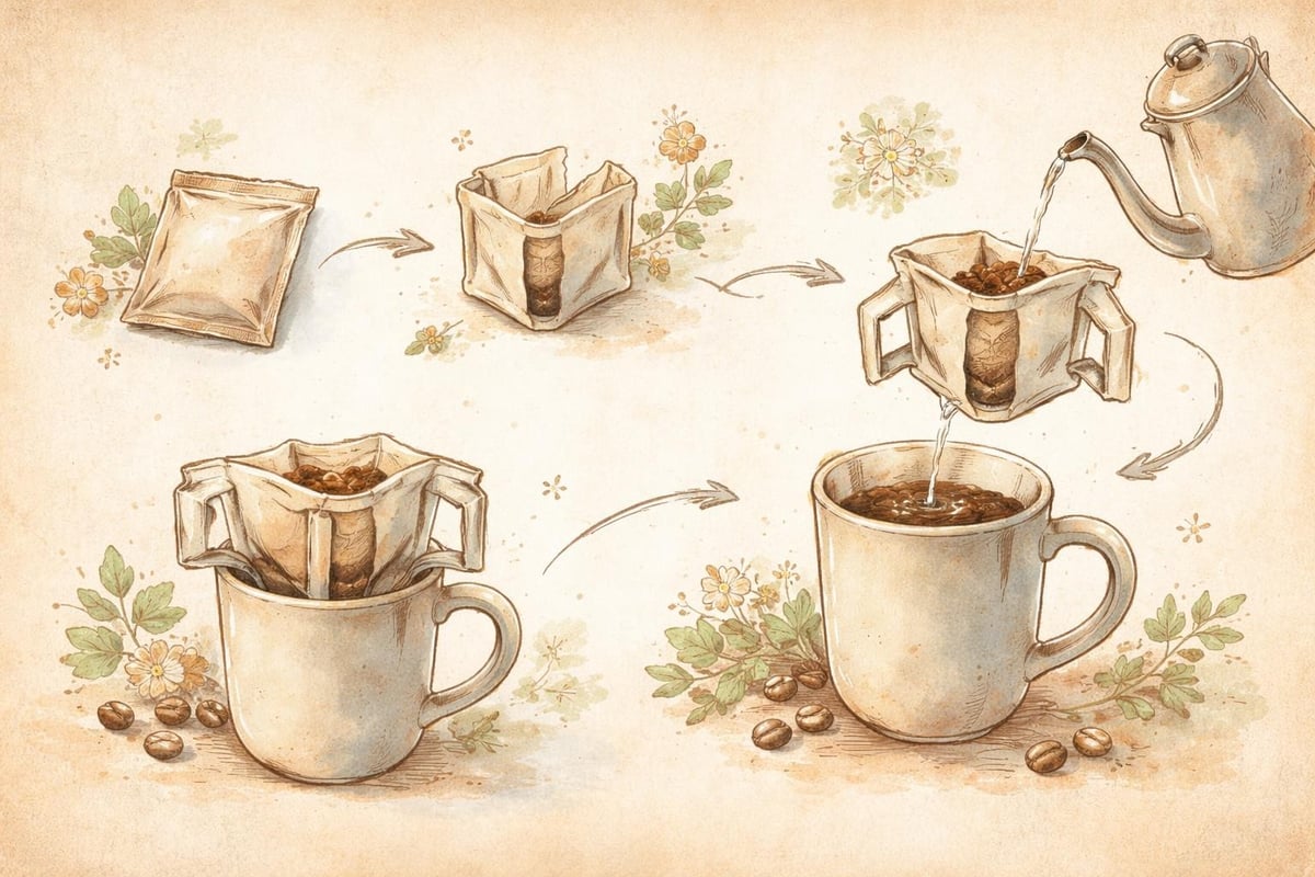 Single serve pour over process