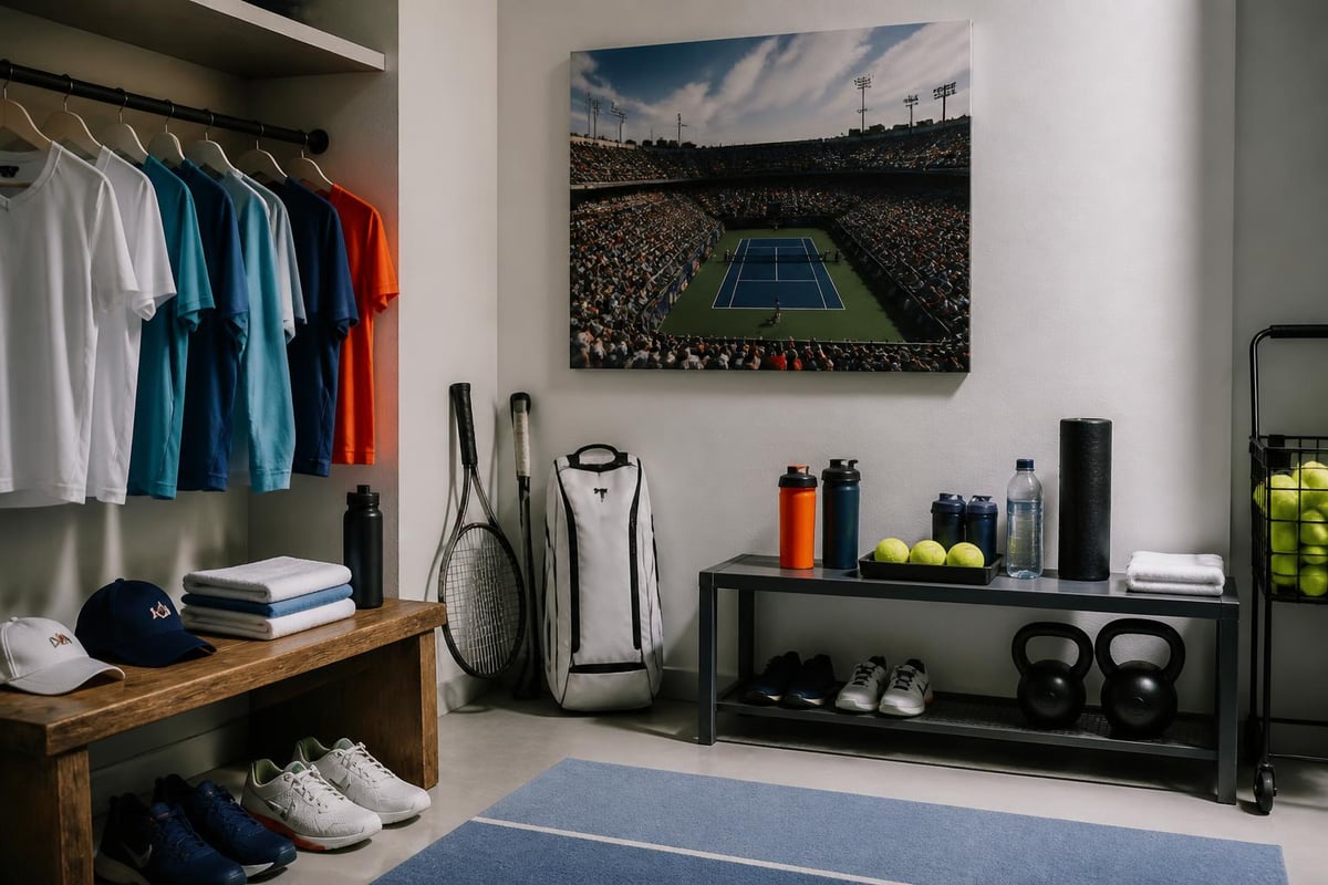 Tennis lifestyle and training setup