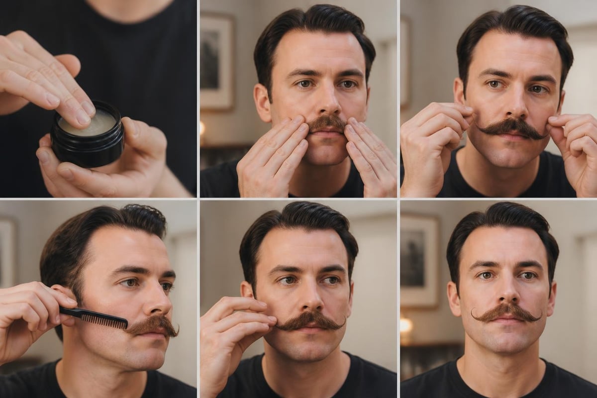Mustache styling technique
