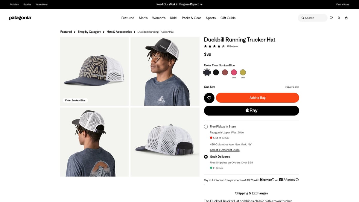 Top 7 Fishing Hat Picks for Every Angler in 2025 - Patagonia Duckbill Trucker Hat