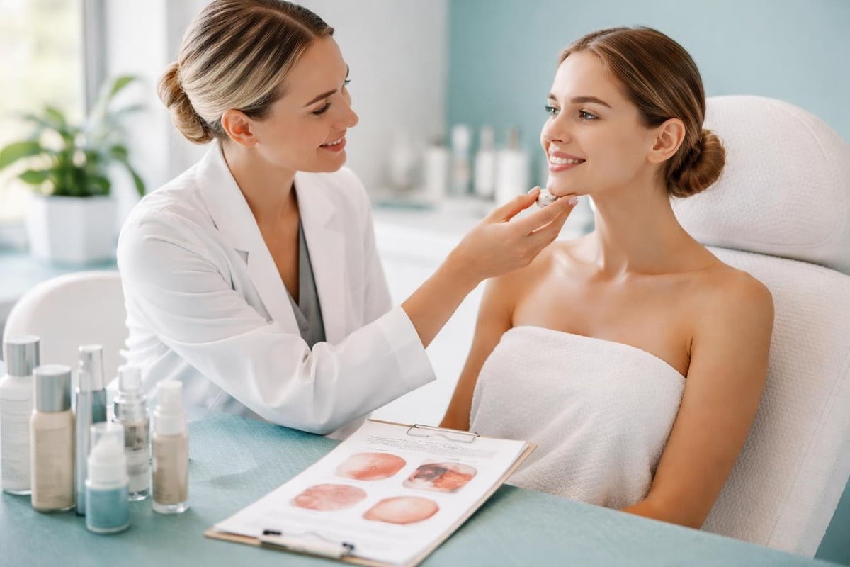 Skin spa treatment customization process