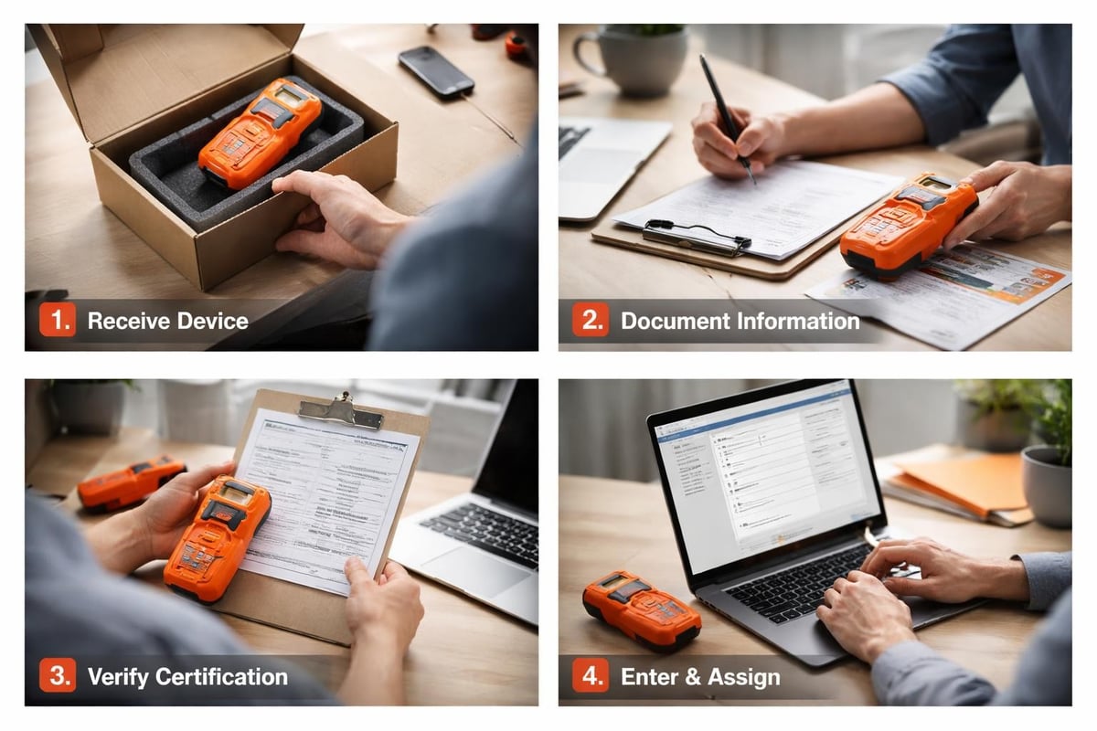 Gas Detection Product Registration: A Complete Guide Equipment registration workflow