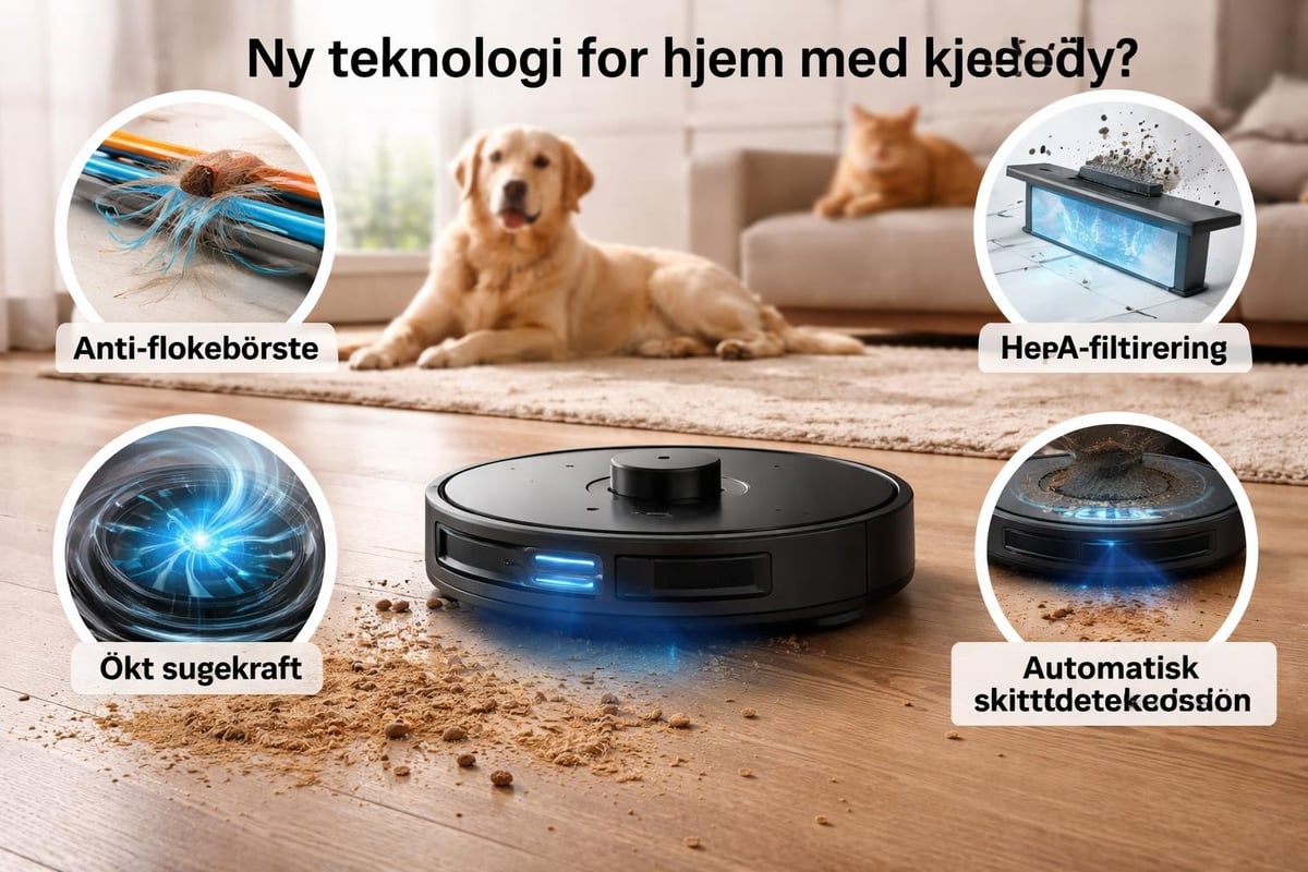 Robot vacuum features for pet owners