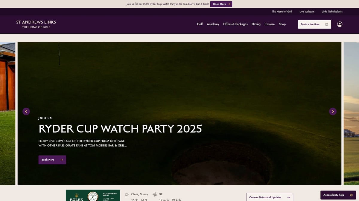 7 Fantastiska Bästa Golfresemål 2026 Att Upptäcka 2025 - St Andrews, Skottland – Golfens urhem