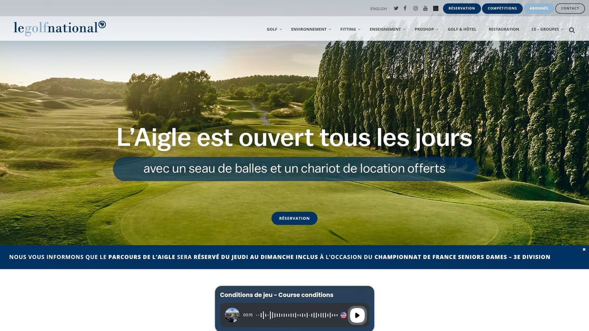 7 Fantastiska Bästa Golfresemål 2026 Att Upptäcka 2025 - Le Golf National, Paris – Modern mästerskapsbana