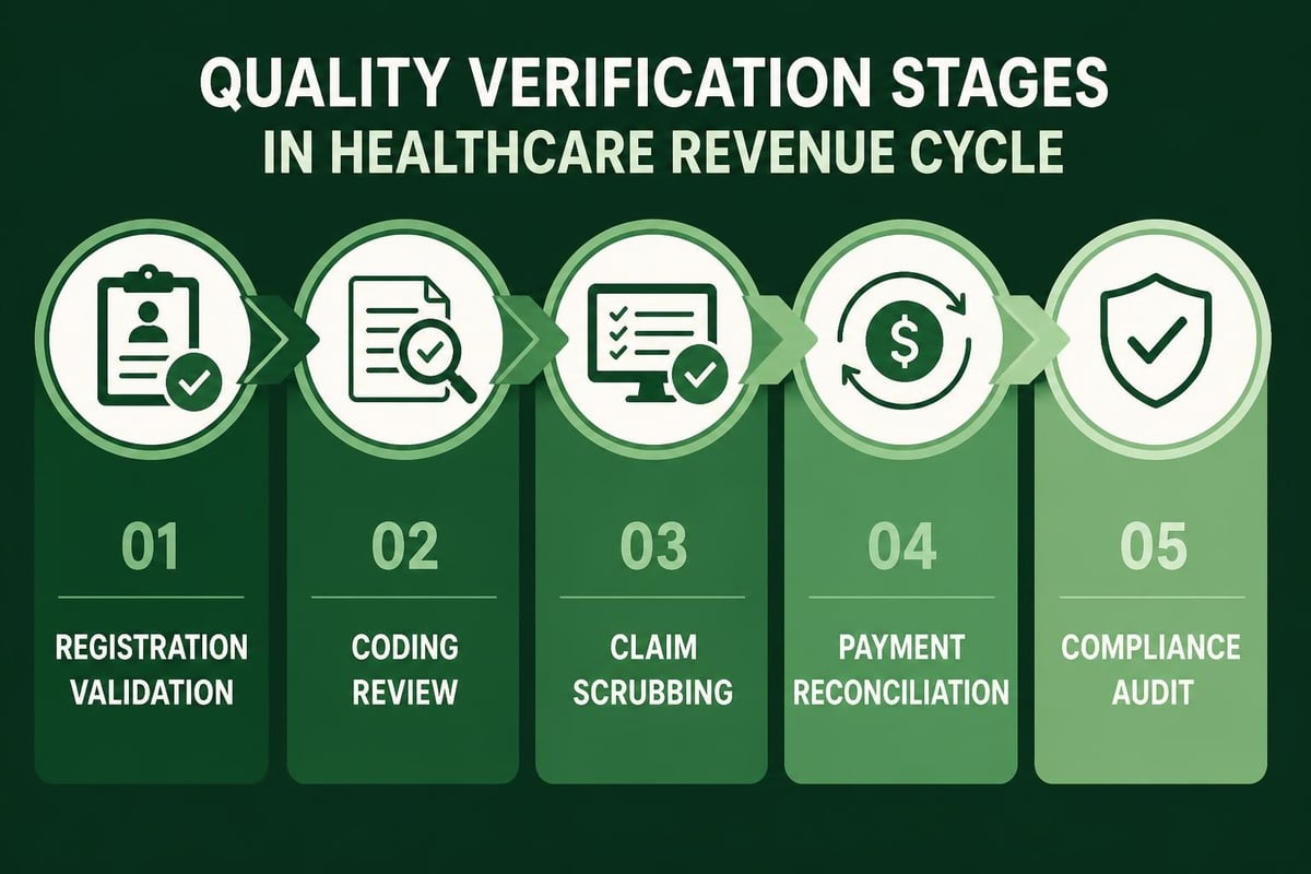 Revenue cycle assurance checkpoints