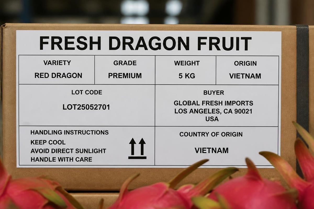 Export carton labeling