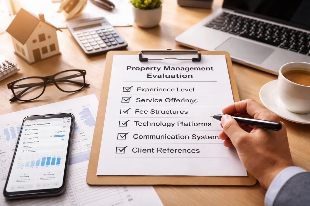 Property management evaluation criteria