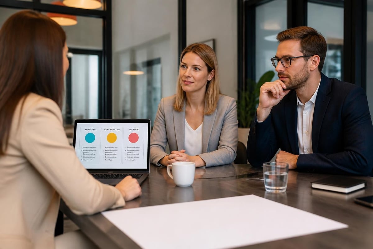 Client journey content mapping