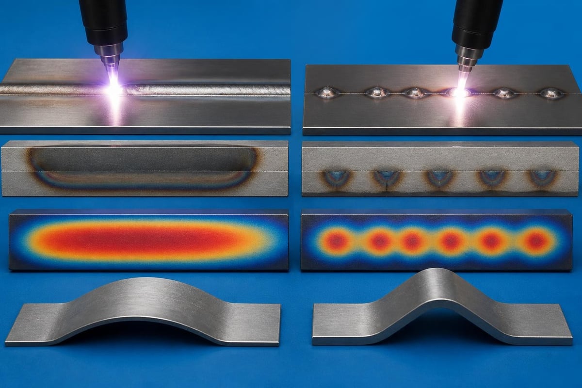 Pulsed vs conventional welding