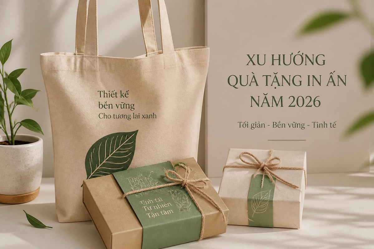 Quà Tặng In Hình: Xu Hướng Cá Nhân Hóa 2026 3 Xu hướng thiết kế quà tặng