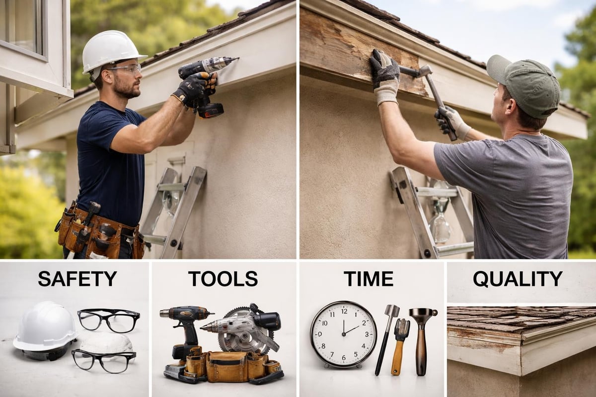 Professional fascia work