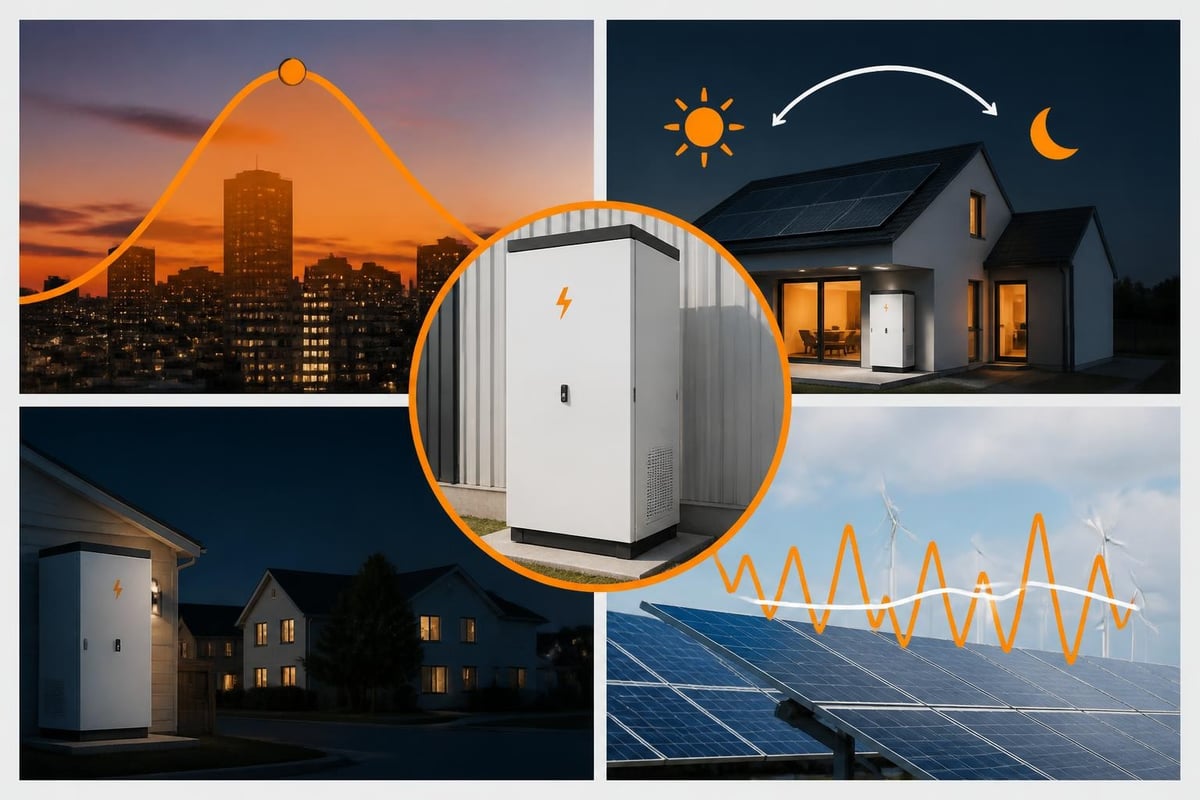 Battery storage system functions