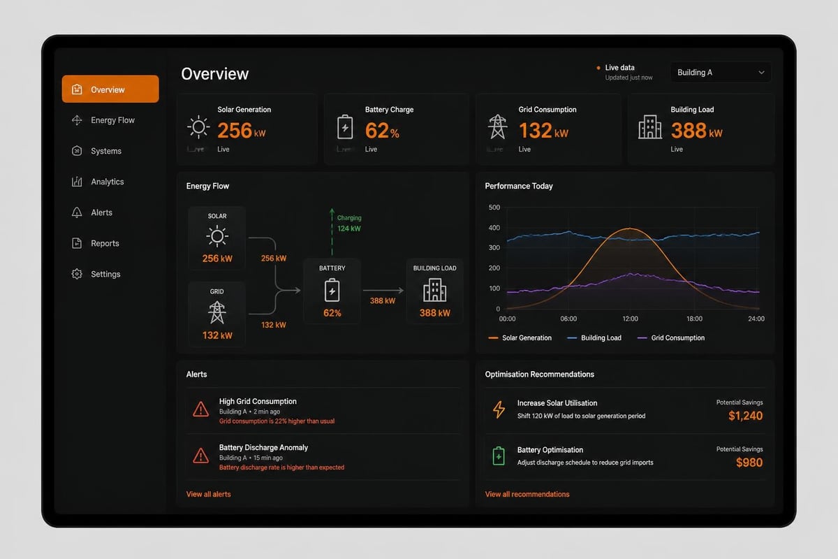 Energy monitoring dashboard