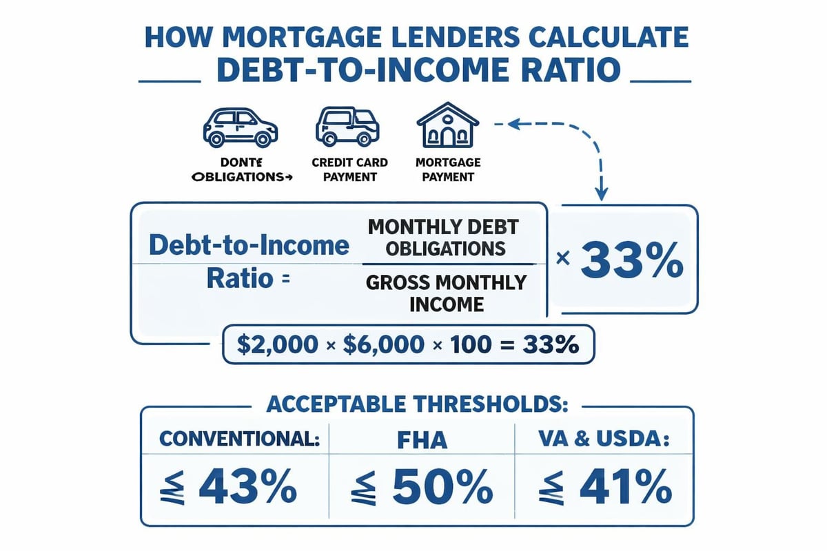 Debt-to-income ratio calculation