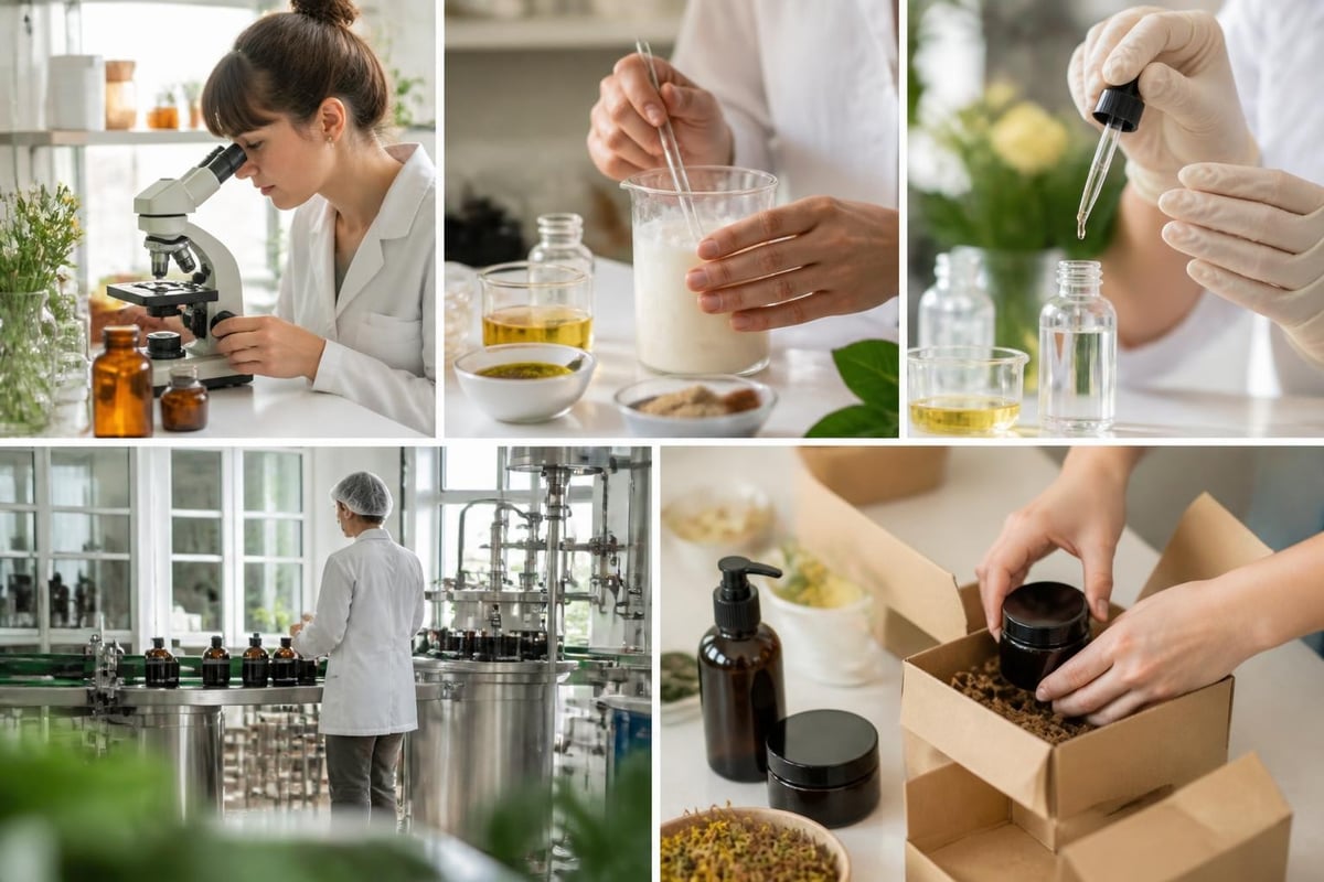Nachhaltige Hautpflege Workflow