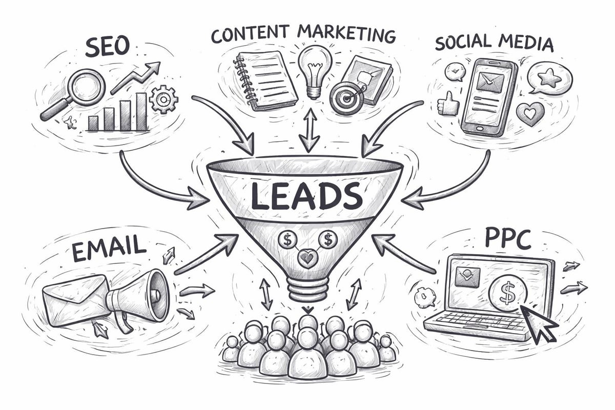 Digital marketing channels for lead generation