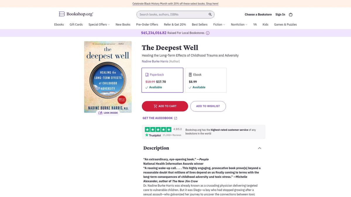 7 Healing Books to Transform Your Mind and Spirit in 2026 - The Deepest Well: Healing the Long-Term Effects of Childhood Trauma and Adversity