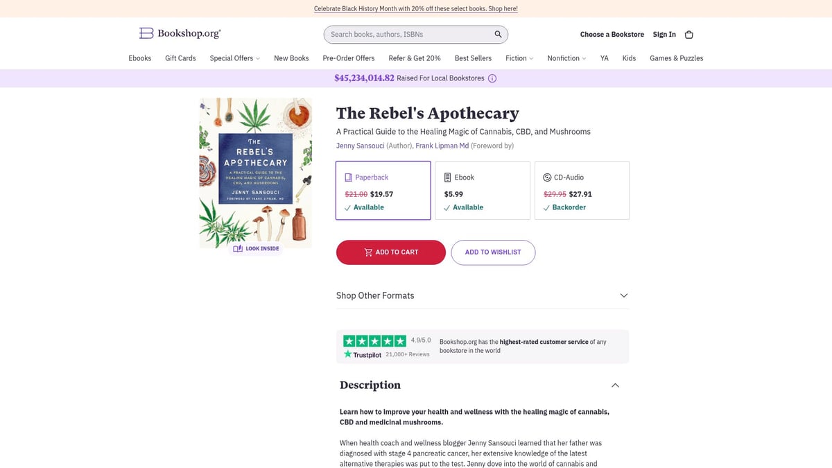 7 Healing Books to Transform Your Mind and Spirit in 2026 - The Rebel’s Apothecary: A Practical Guide to the Healing Magic of Cannabis, CBD, and Mushrooms