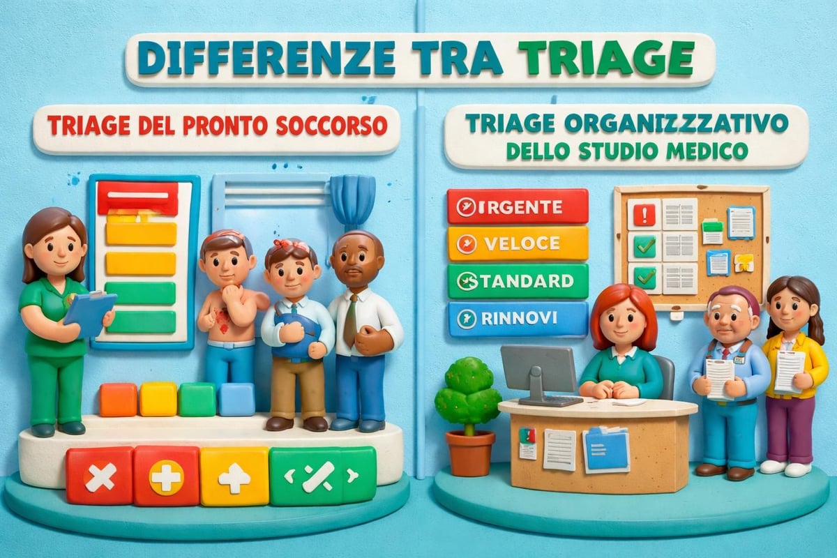 Confronto triage emergenza e organizzativo