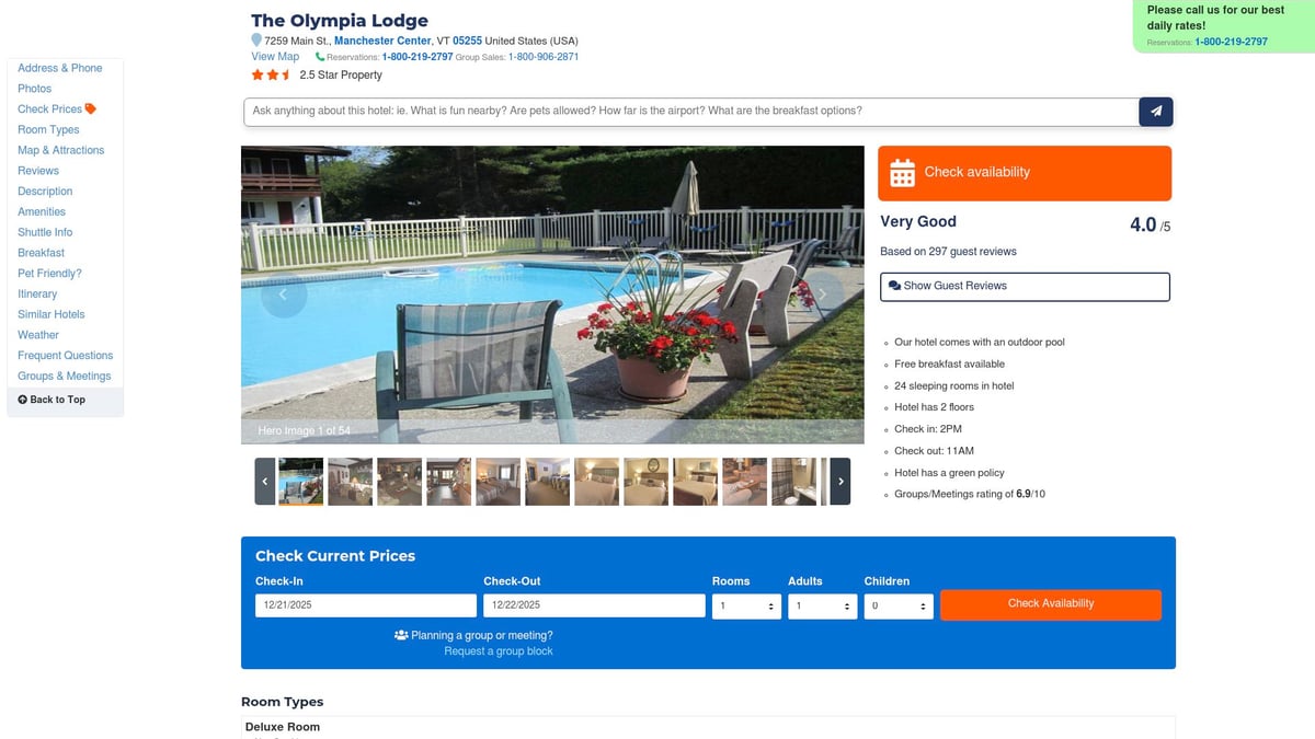 Top 7 Bromley VT Hotels for a Cozy Stay in 2026 - The Olympia Lodge