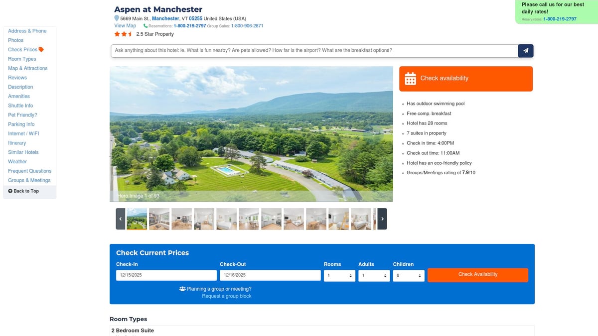 Top 7 Bromley VT Hotels for a Cozy Stay in 2026 - Aspen at Manchester